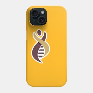 Human DNA and genetic sticker logo design. Emblem, Concept Design, Creative Symbol, Icon. Phone Case