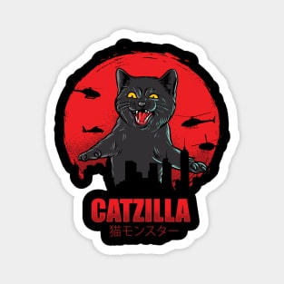 Cute Cat zilla Magnet