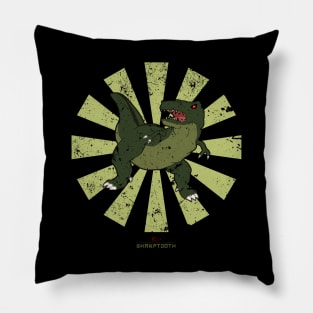 Sharptooth Retro Japanese Land Before Time Pillow