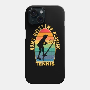 Quiet Quitting Playing Tennis Light Phone Case