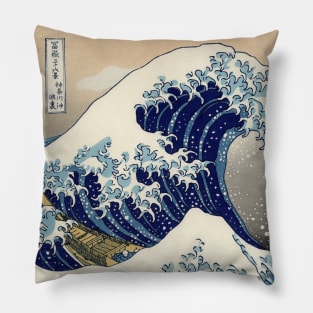 The Great Wave off Kanagawa Pillow