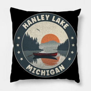 Hanley Lake Michigan Sunset Pillow