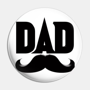 DAD Funny Fathers Day Design Pin