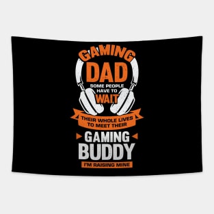 Gaming Dad Son Gamer Father Gift Tapestry