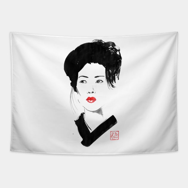 lady geisha Tapestry by pechane