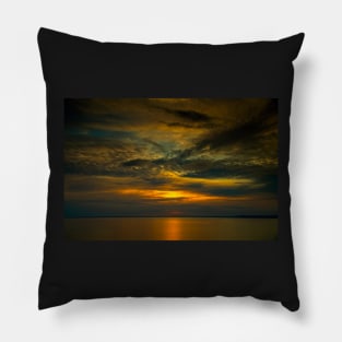 Sunset on the Saguenay River, Canada Pillow