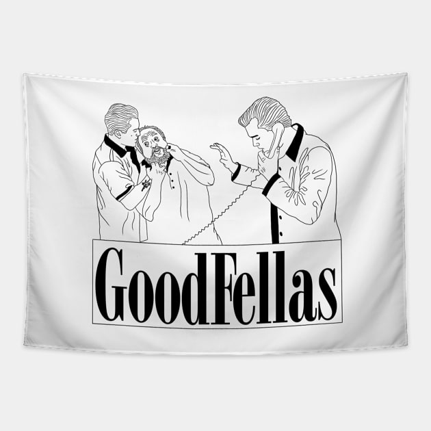 "Goodfellas" Phone Strangle Scene Tapestry by motelgemini