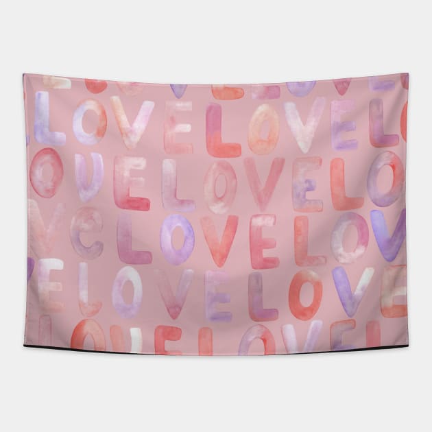 Love in Pink Tapestry by ToiledeLina