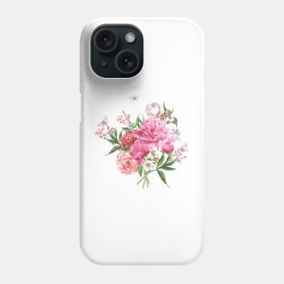 Bouquet of Flowers with Butterflies Phone Case