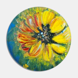 Sunflowers For Ukraine Pin