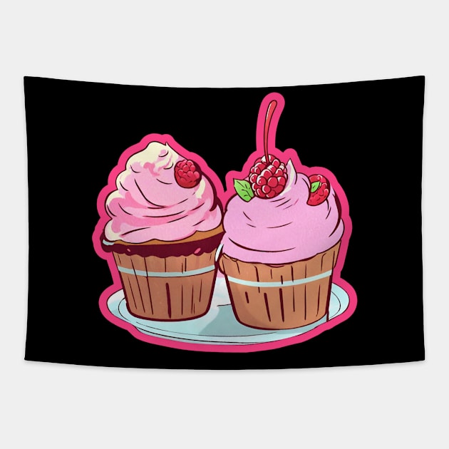 Raspberry Sorbet Lovers Tapestry by Whisky1111