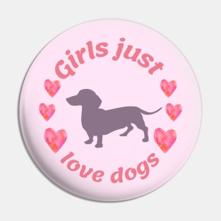 Girls just love dogs Pin