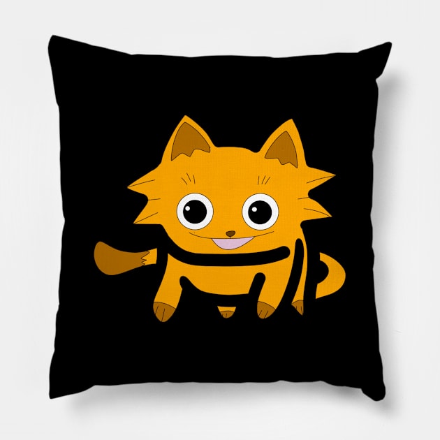 Happy cat colour fun Pillow by FzyXtion