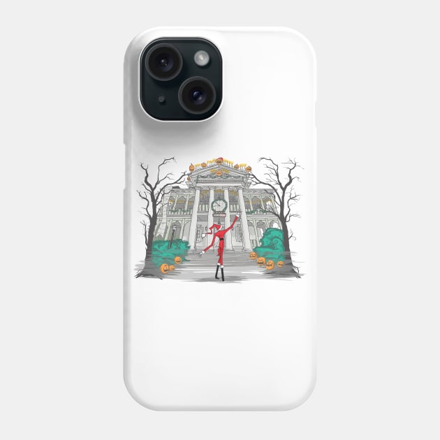 A Visit from Sandy Claws Phone Case by BeepBoopBeep Clothing, Co.