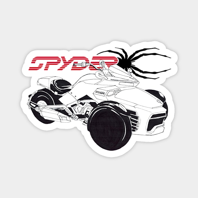 2023 Can-Am Spyder F3 White Magnet by Joseph Baker