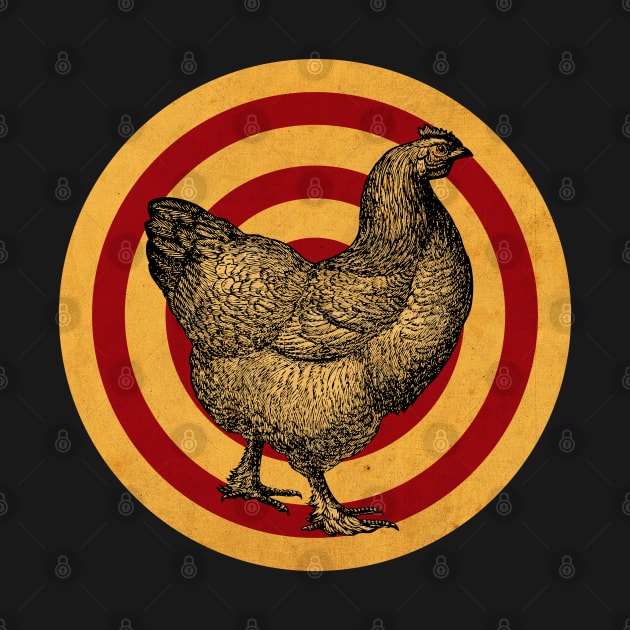 Vintage Hen Label by CTShirts