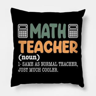 FUNNY MATH TEACHER Pillow