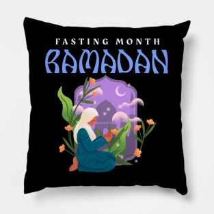 RAMADAN Fasting Month, Cute Gift For Muslim Woman Pillow