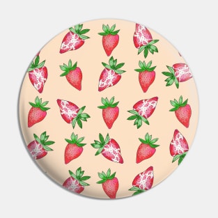 Strawberry Cow Pattern Pin