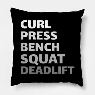 Workout Motivation | Curl Press Bench Squat Deadlift Pillow