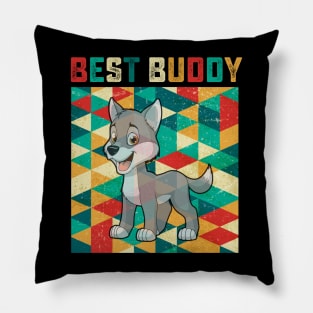 Best Buddy Wolf Pillow