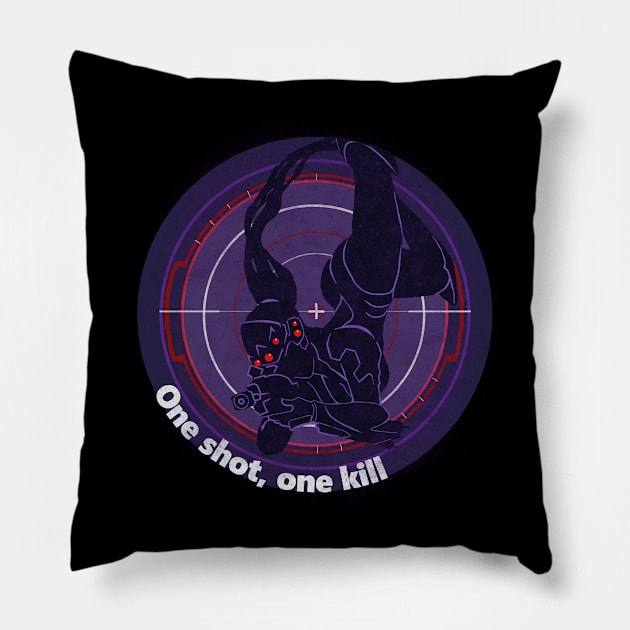 One shot, one kill Pillow by AlexRoivas