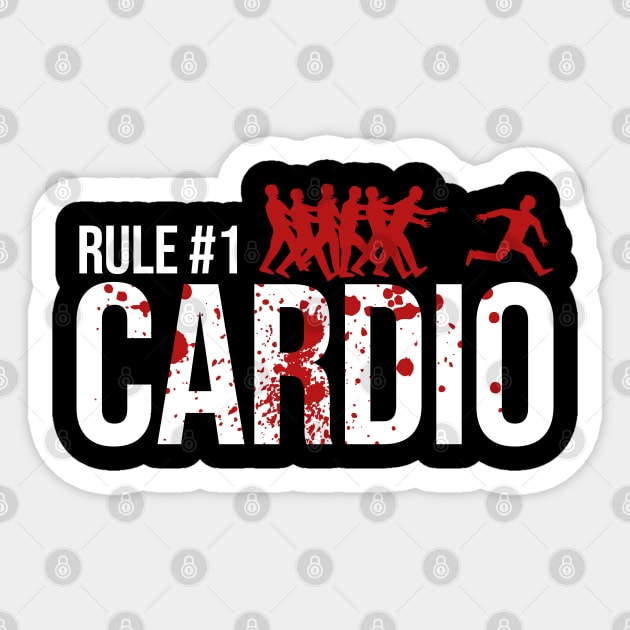 Rule #1 Cardio - Zombieland - Sticker