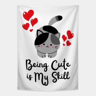 Being Cute is My Skill Tapestry