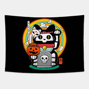 Halloween Neko Tapestry