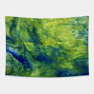 Green and Blue Glass Swirl Tapestry