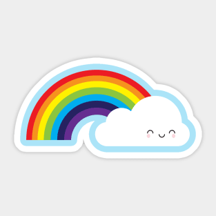 Kawaii Rainbow Stickers for Sale
