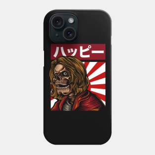 Japanese Aesthetic Tokyo Japan Manga Anime Asian Skulls With Happy Letter Phone Case