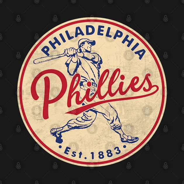 Old Style Philadelphia Phillies 1 by Buck Tee by Buck Tee