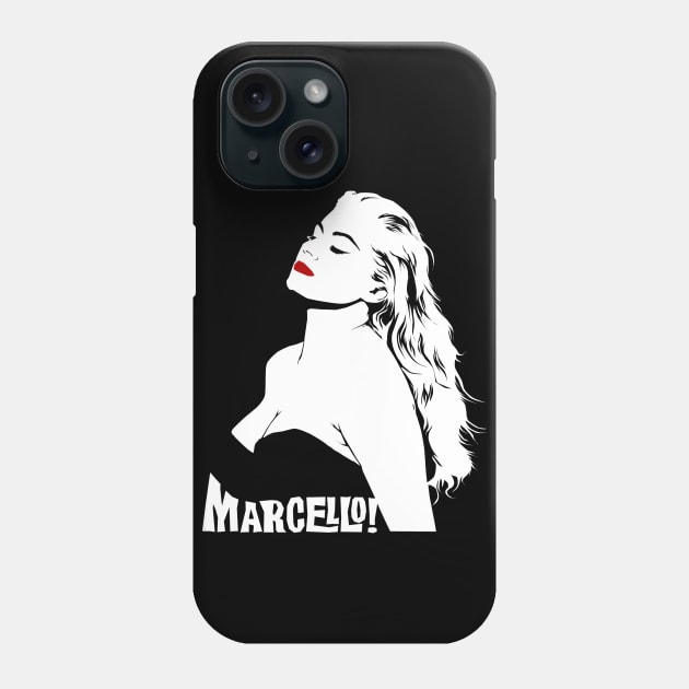 Marcello! (La Dolce Vita) Phone Case by mosgraphix