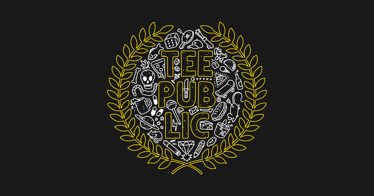 The Official TeePublic Logo - Teepublic - T-Shirt | TeePublic