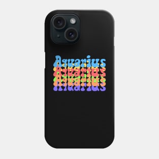 Rainbow Popart Aquarius Phone Case