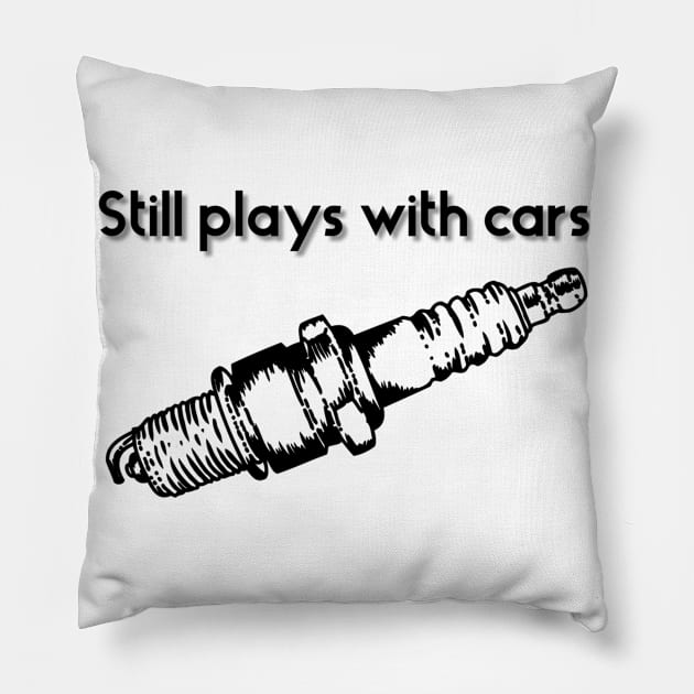 Still plays with cars Pillow by Sloop