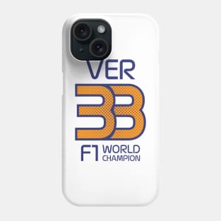 VER 33 Logo Design - Blue Halftone Phone Case