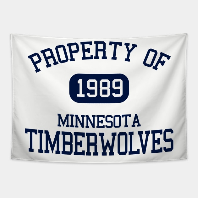 Property of Minnesota Timberwolves Tapestry by Funnyteesforme