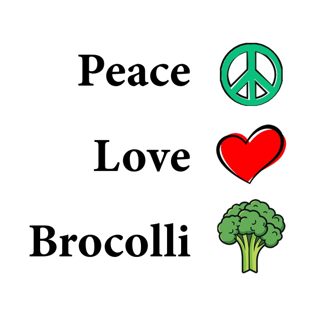 Peace Love Brocolli by costaGraphics