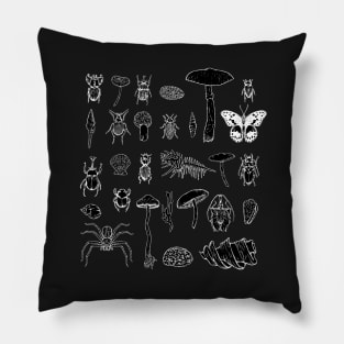 An arrangement of atoms arranged in patterns - Inverted. Pillow