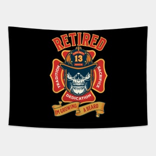 Retired Firefighter?  Time To Grow A Beard Tapestry