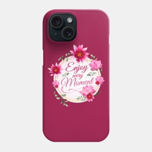 Spiritual Lotus – Enjoy every Moment Phone Case