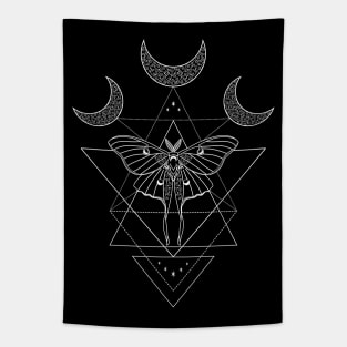 Celestial Luna Moth Tapestry