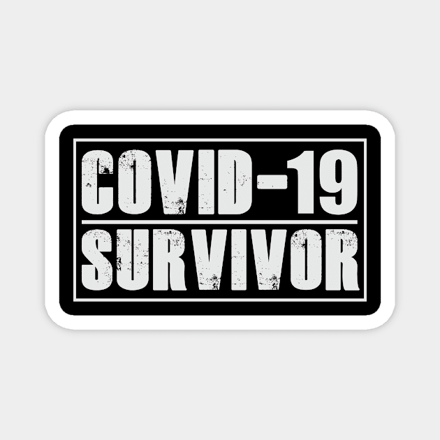 Corona Covid-19 Survivor Magnet by SheepDog