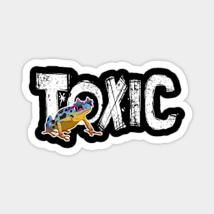 Toxic Frog (White) Magnet