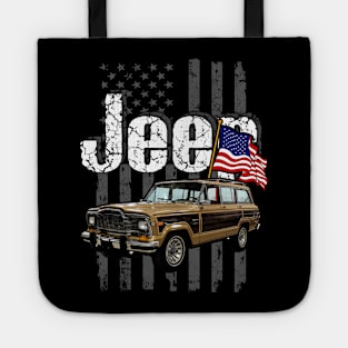 Jeep Wagoneer SJ series Jeepcar JEEP Flag Tote