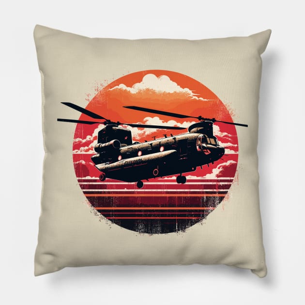 Boeing CH-47 Chinook Pillow by Vehicles-Art