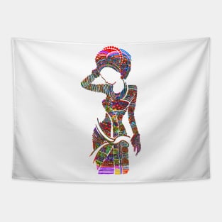 Proud African Woman, Afro Woman Tshirt Tapestry