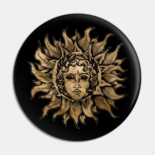 Apollo Sun God Symbol Pin